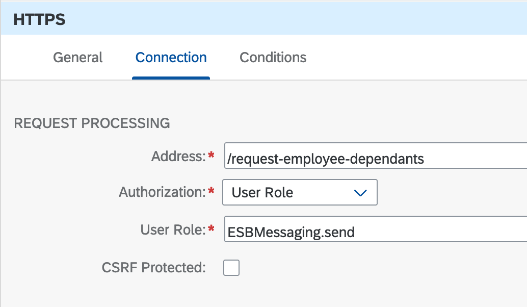 HTTPS adapter connection settings