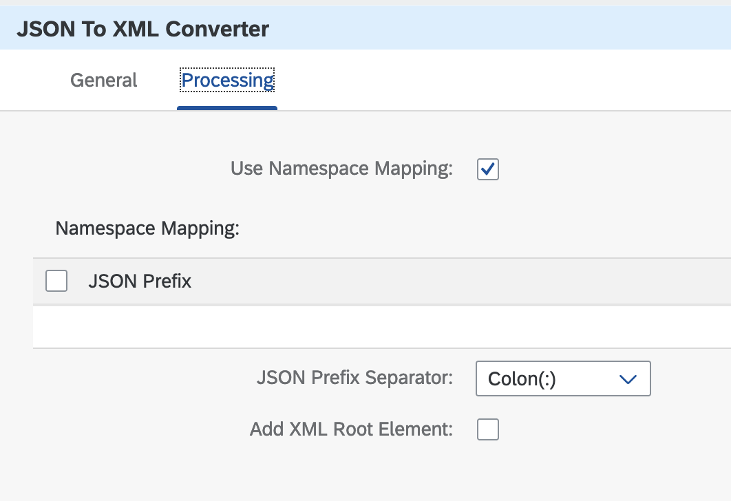 Convert BP response to XML configuration