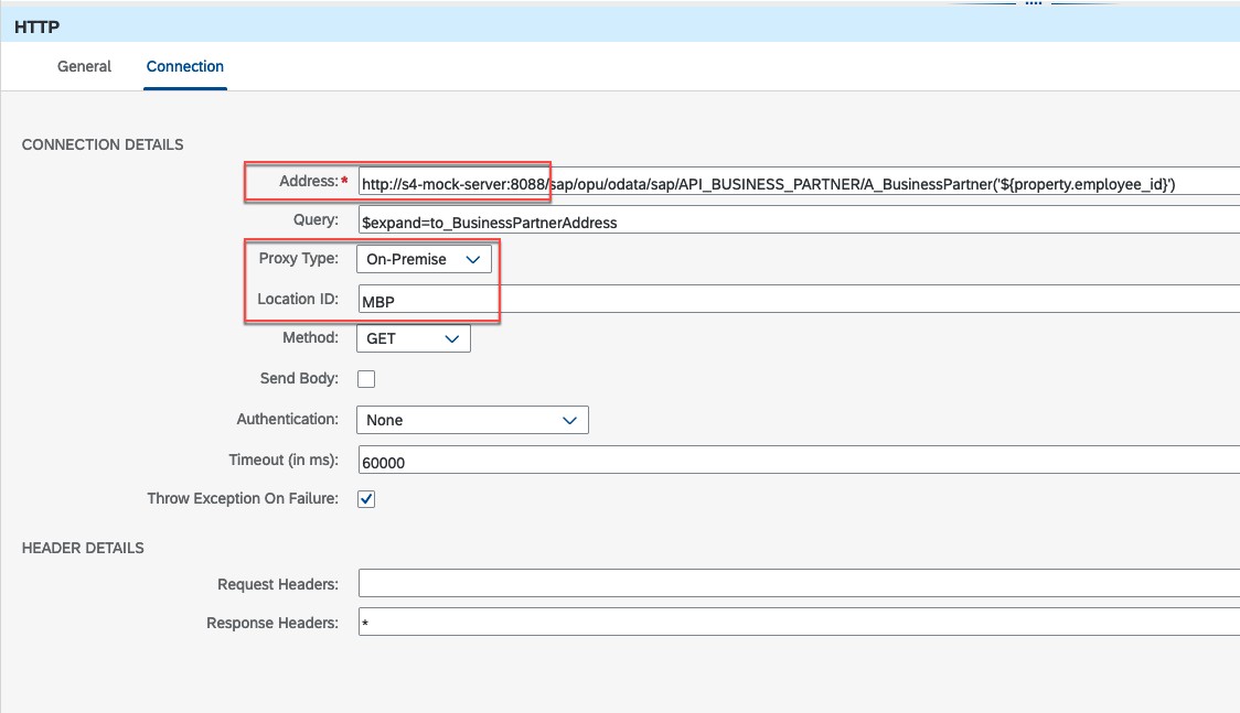 Configure Cloud Connector connectivity in HTTP Adapter