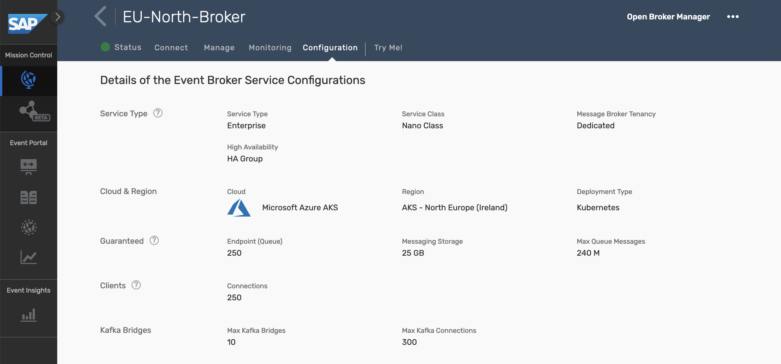 Event Broker - Configuration