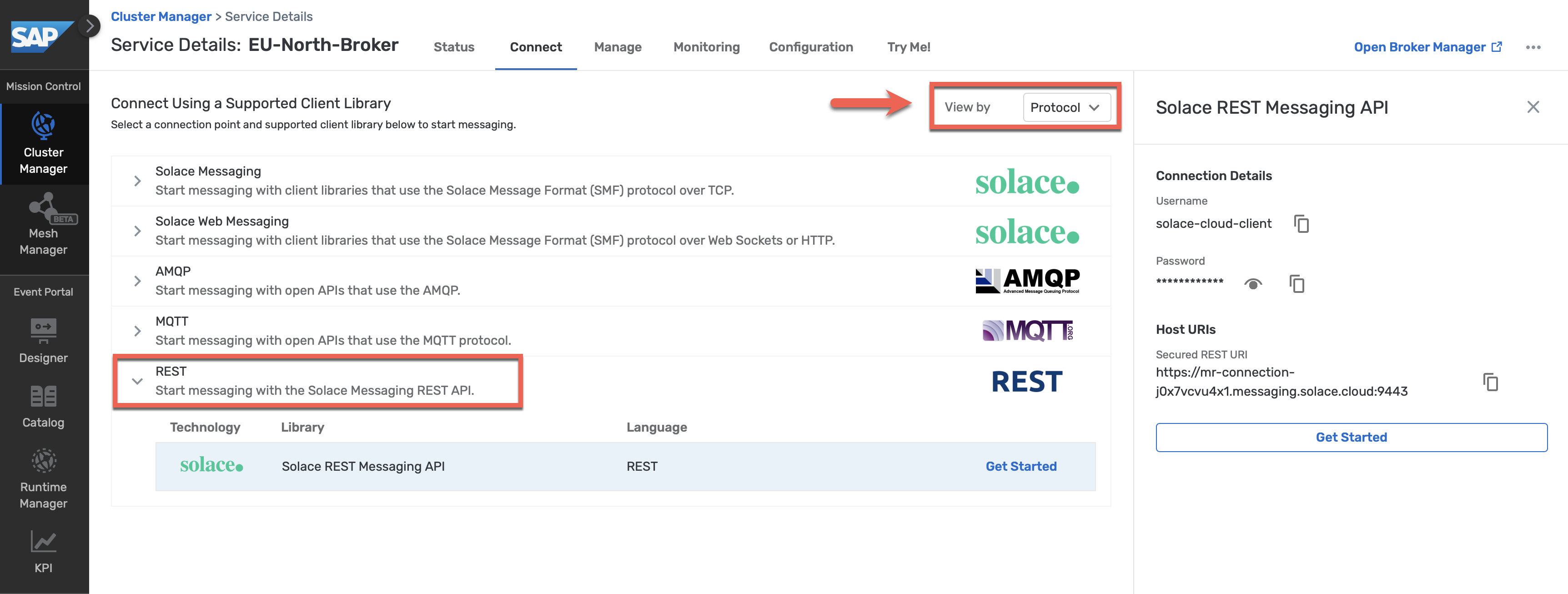 EU-North-Broker REST API details