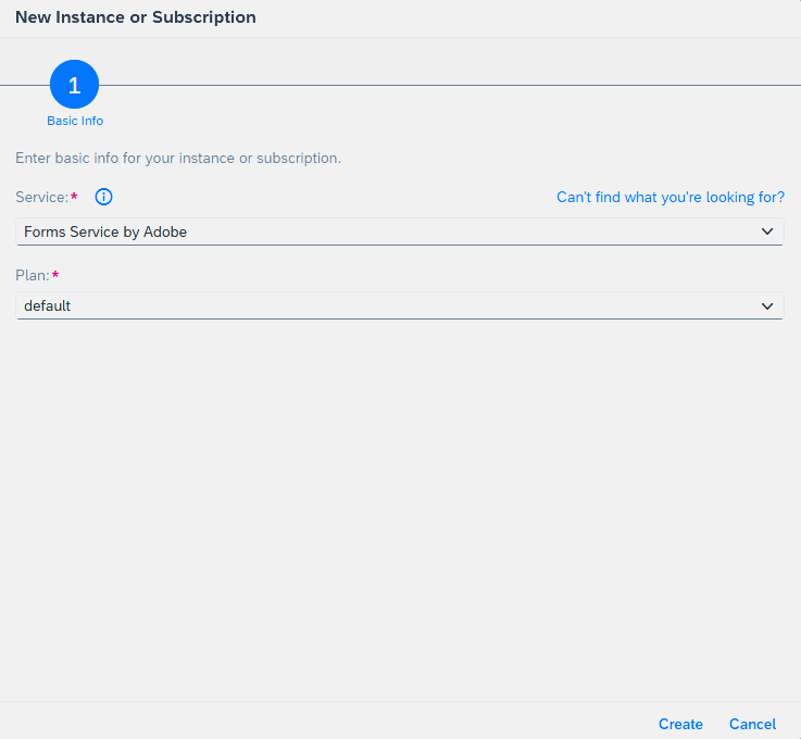 Create a new subscription