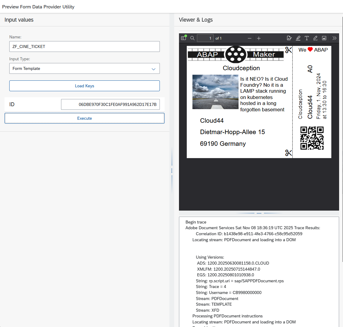 Previewer Cinema Example